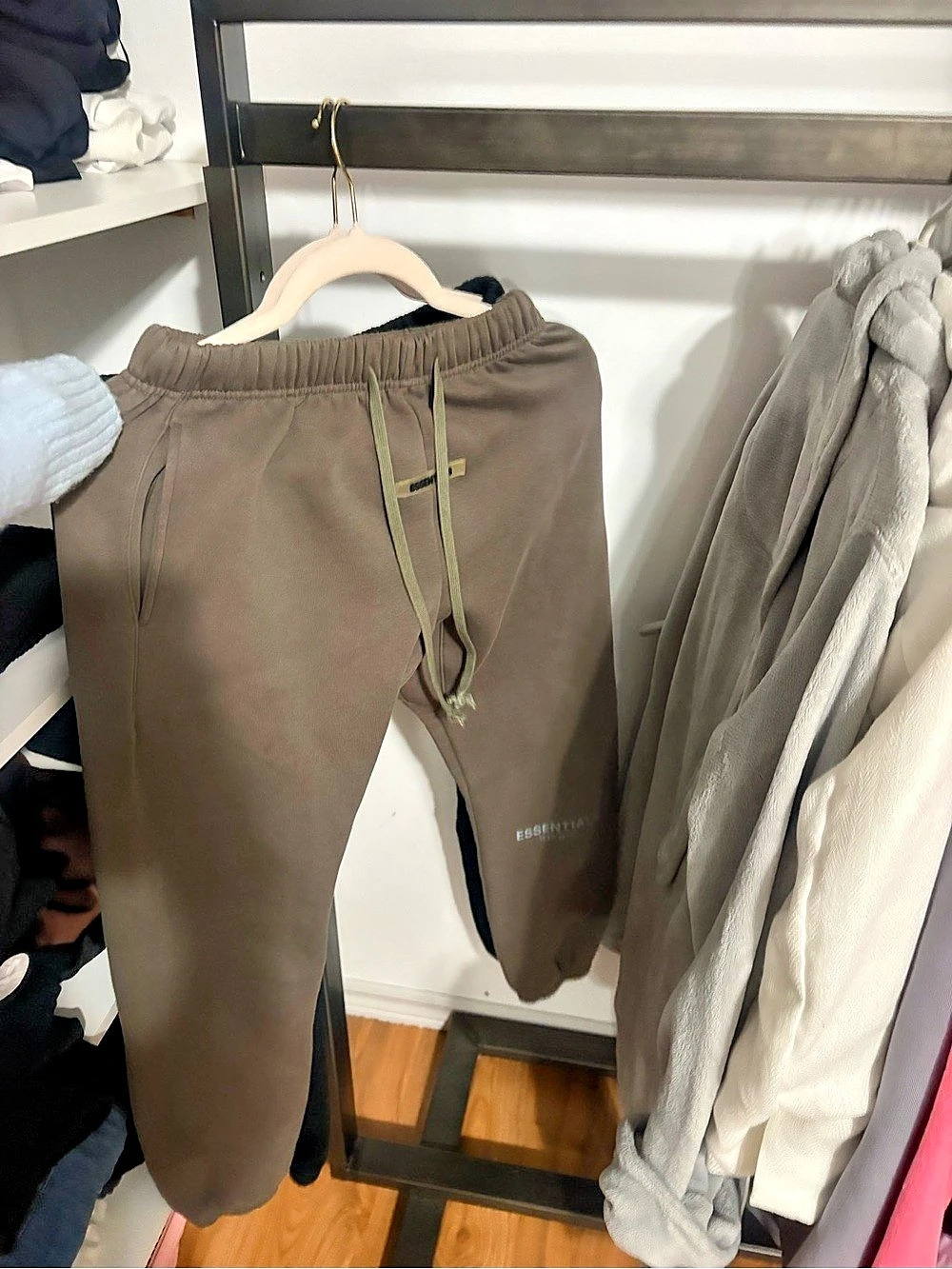 Fear of God Essentials Fear of God Logo Sweatpants in Brown & Black (It’s like a